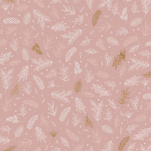 Servetti, vaaleanpunainen lehtikuvio