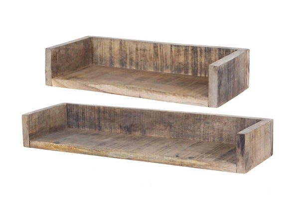 Antiikkipuinen hylly,  kaksi eri kokoa