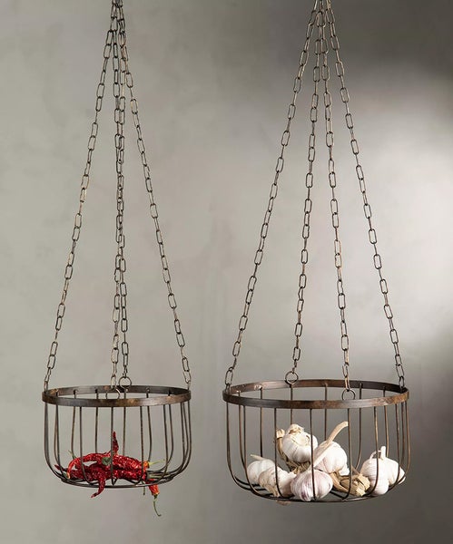 Ripustettava metallikori, 2 kokoa