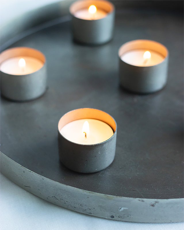 Magneettinen tuikkuteline, antiikkiharmaa