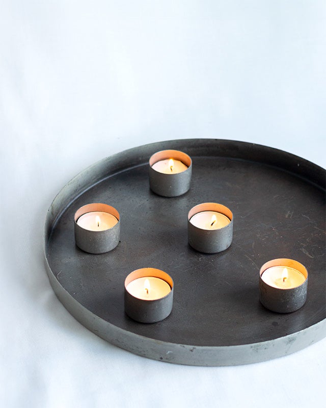 Magneettinen tuikkuteline, antiikkiharmaa