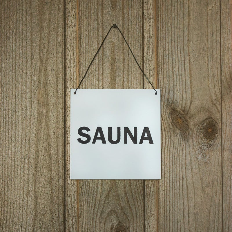 Ripustettava kyltti, SAUNA/WC/TOILET