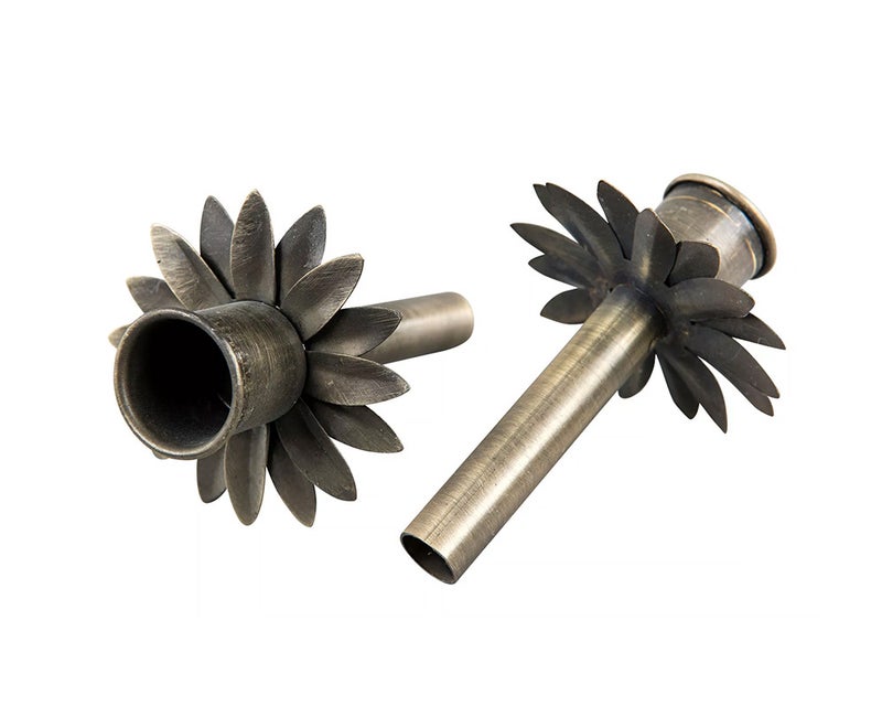 Kynttil&auml;njalka pulloon, antiikkimessinki