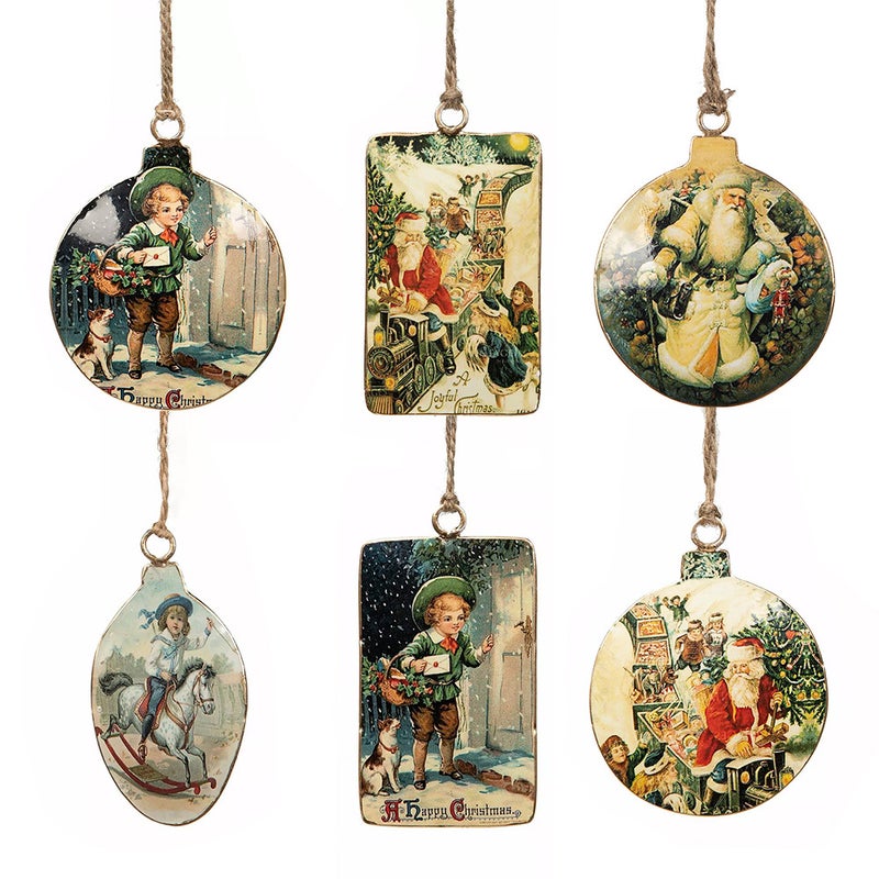 Nostalgiset  emaliriipukset, erilaisia