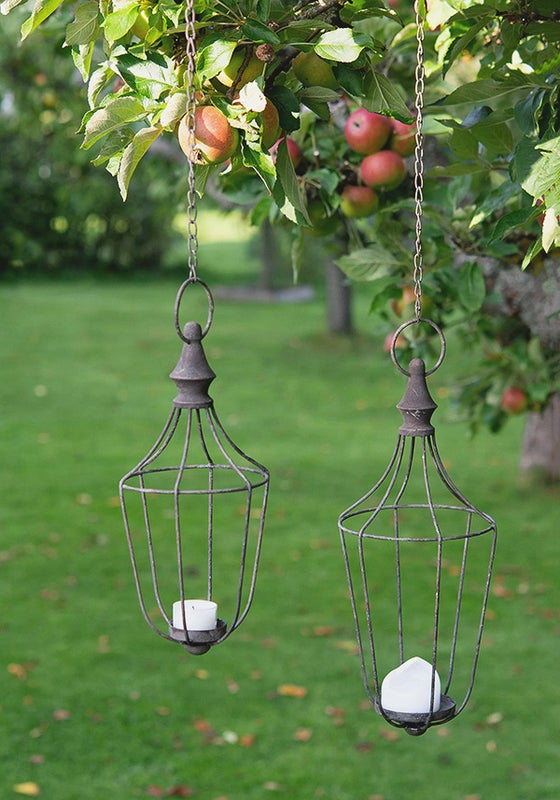 Riippuva kynttil&auml;npidin, kaksi kokoa