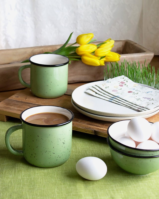 Keraaminen kulho, vihre&auml;